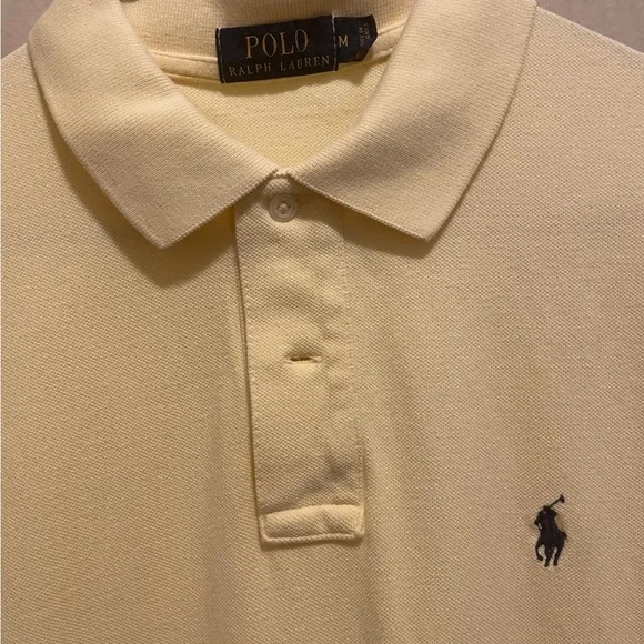 Polo by Ralph Lauren Men's Yellow Polo Shirt - Picture 2 of 3